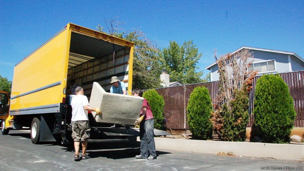 Loading Furniture into the Moving Truck