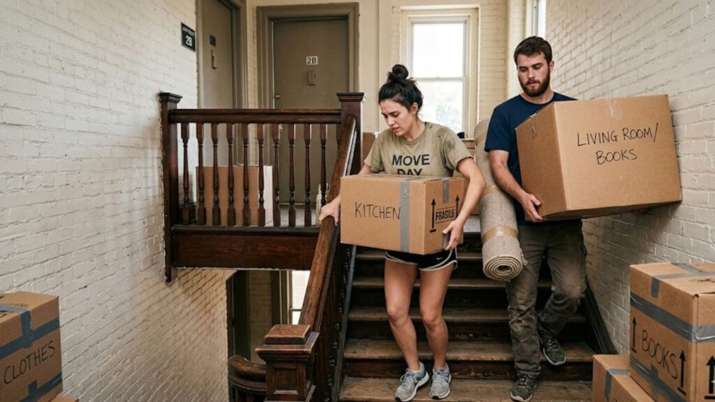 How to Move from an Apartment with No Elevator