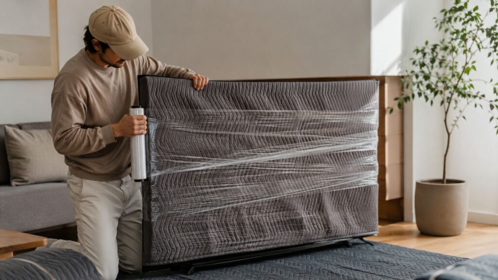 How To Pack And Move A Large TV Without The Original Box